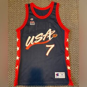 David Robinson Team USA jersey Champion 44 Large San Antonio Spurs NBA